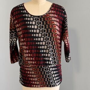 Vintage Suzie geometric Printed Top SZS